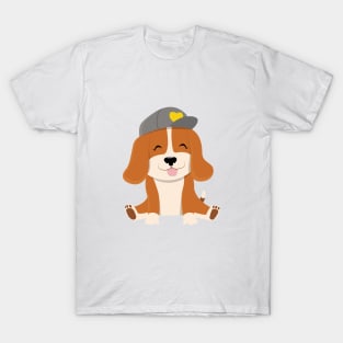 Cute Cartoon Beagle Dog T-Shirt